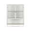 Armoire murale moderne 23,62 po à deux portes avec rangement fermé à deux niveaux-203634642