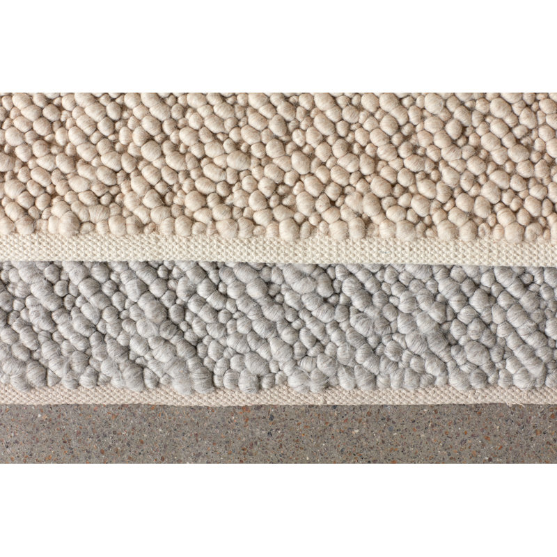 Gravel Area Rug in Ivory, Rectangle 6' x 8'