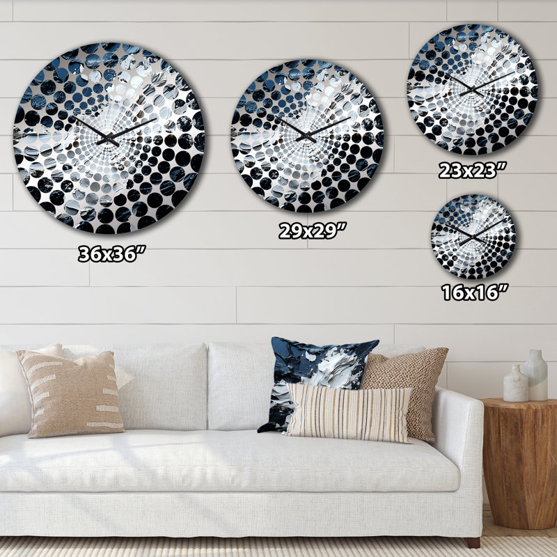 Willisca - Abstract Painting Wall Clock, Extra Large