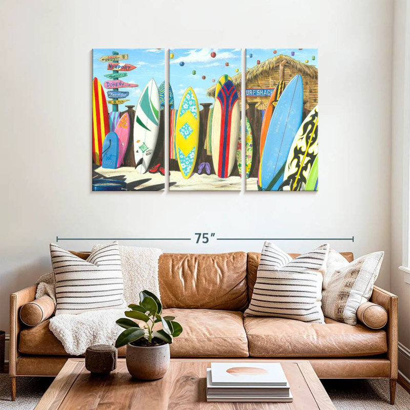 Senne Surf Shack, 36" H x 57" W