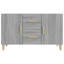 Buffet en bois manufacturé à 2 tiroirs de 39,4 po de large Genene-1287496333