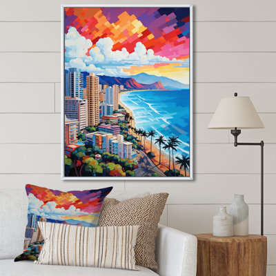 City Maui Popart III - Maui Canvas Wall Art