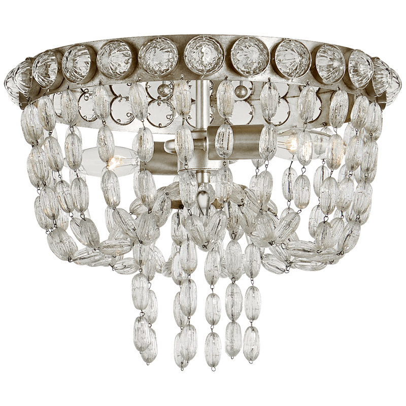 Navona 2 - Light Flush Mount, Burnished Silver Leaf