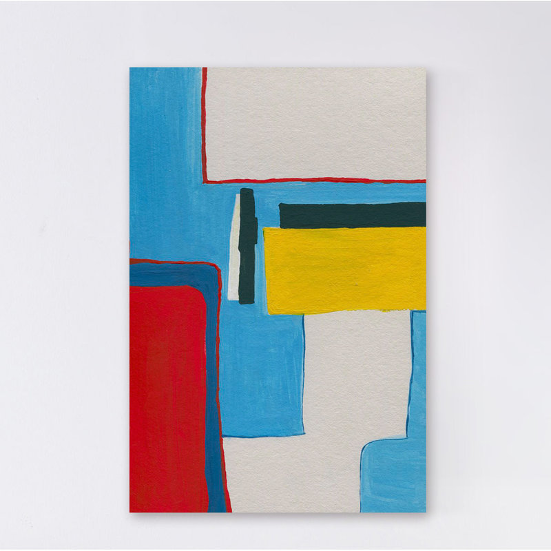 « secreting passage », reproduction de peinture à l’acrylique sur toile, H 18 po x l 12 po