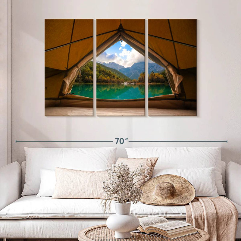 Senne Lakeside Tent View, 32" H x 50" W