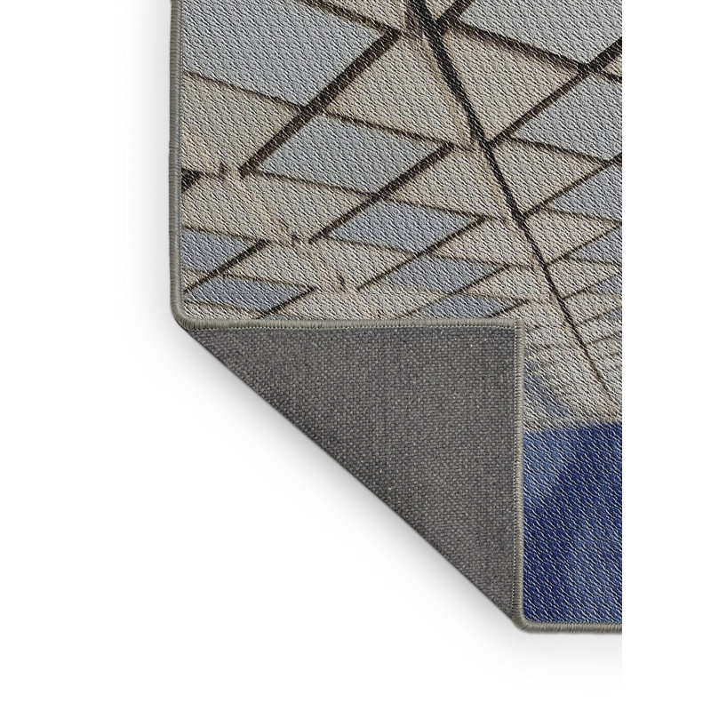 Tapis beige Geometric, Rectangle 7 pi x 10 pi