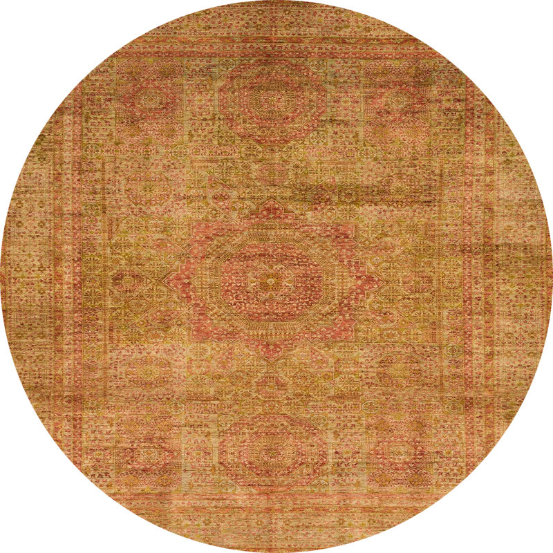 Abstract Indoor Rug, Round 3'