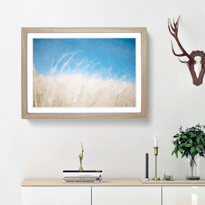 Blades of Grass in Summer in Abstract - Picture Frame Graphic Art Print