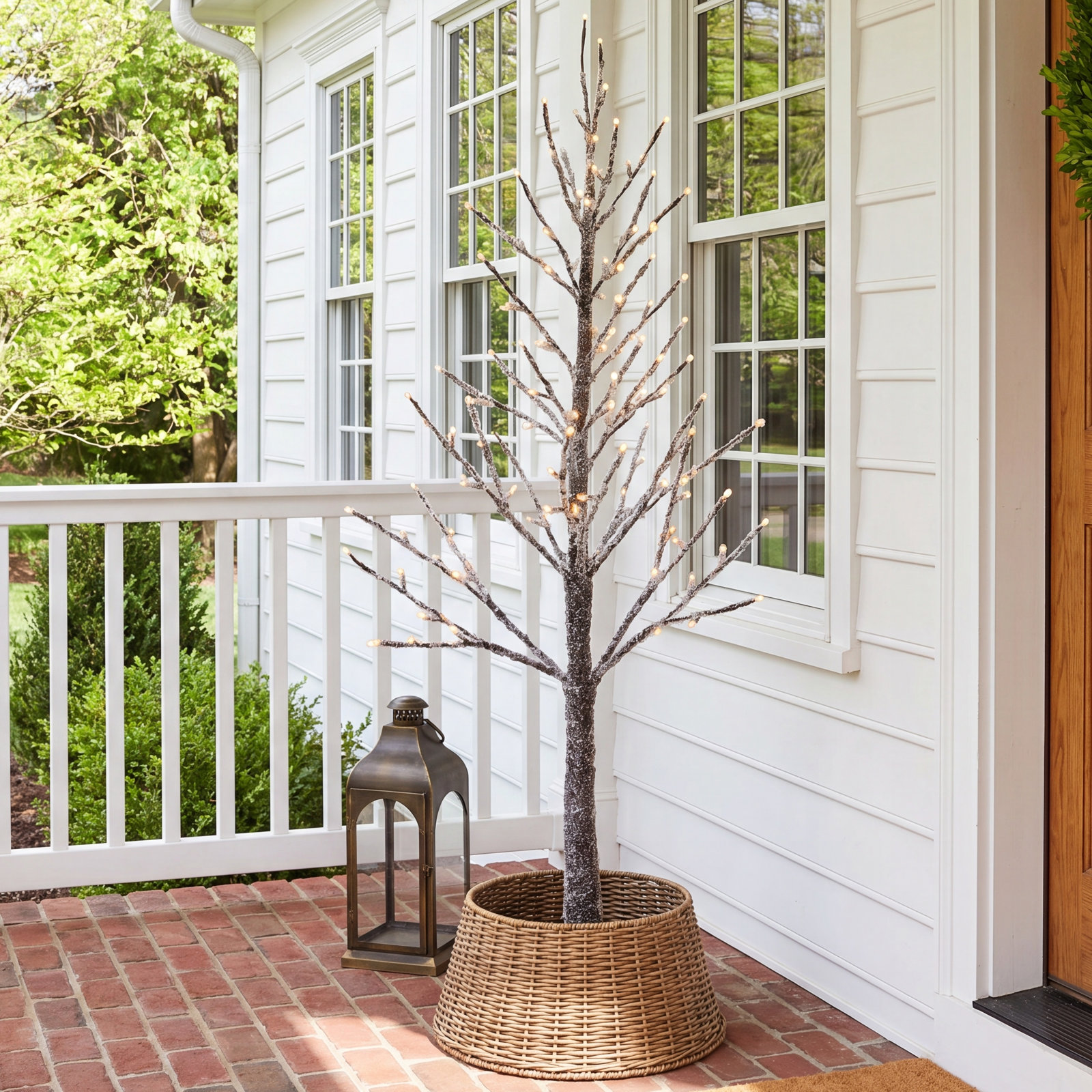 LED Icy Twig Tree, 48" H x 24" W x 24" D