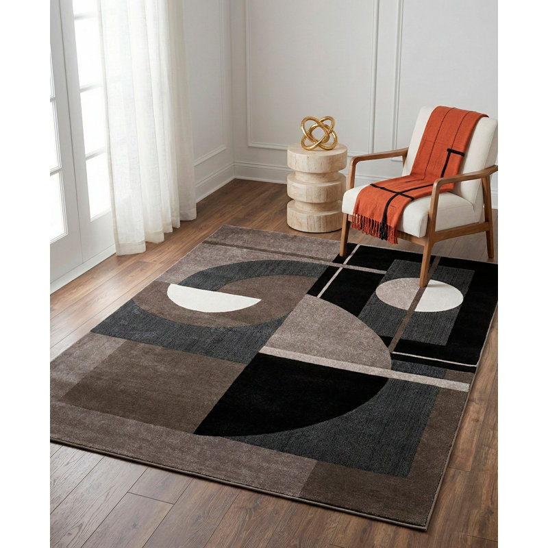 Kiraz Abstract Area Rug, Rectangle 6'8" x 9'7"