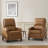 Upholstered Faux Leather Push-Back Manual Recliner-84053348