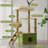 4 Tiers Cat Tree with Condons,Perch,Scratching Posts-117600857