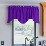Scalloped 58'' W Window Valance
