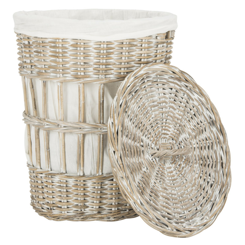 Panier à linge, Blanc délavé