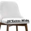 Chaise rembourrée en bois massif H 32,7 po-1586172606