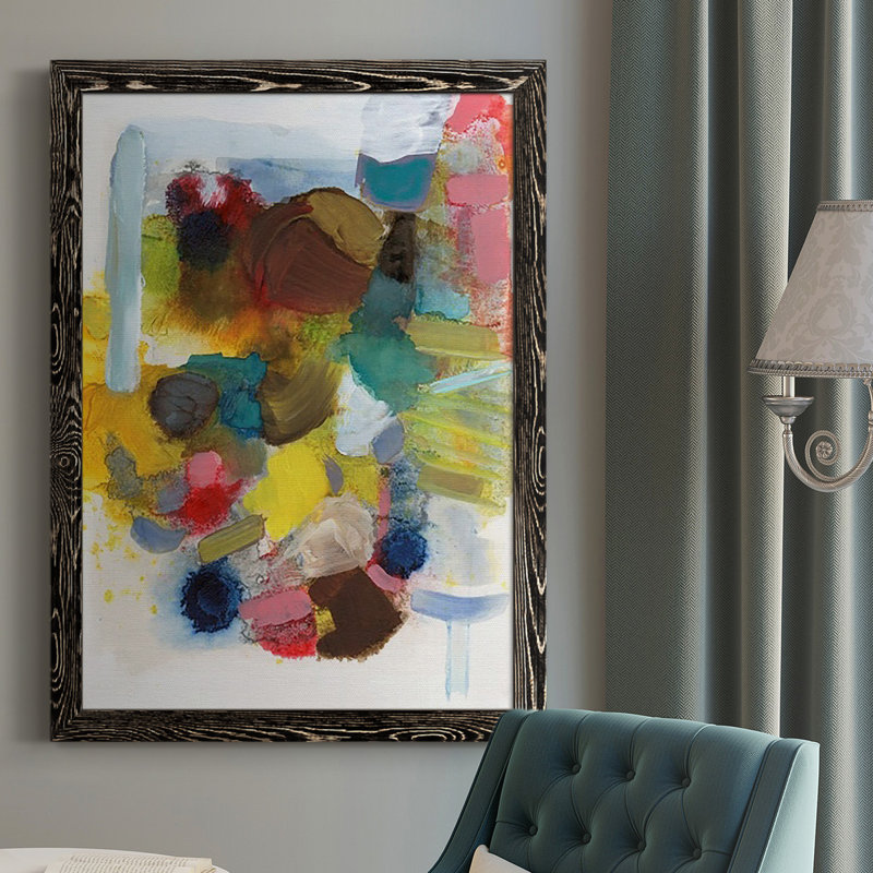 «Rozek Everything At Once I», reproduction d'art sur toile, Cadre noir, H 43,5 po x l 31,5 po x P 1 po
