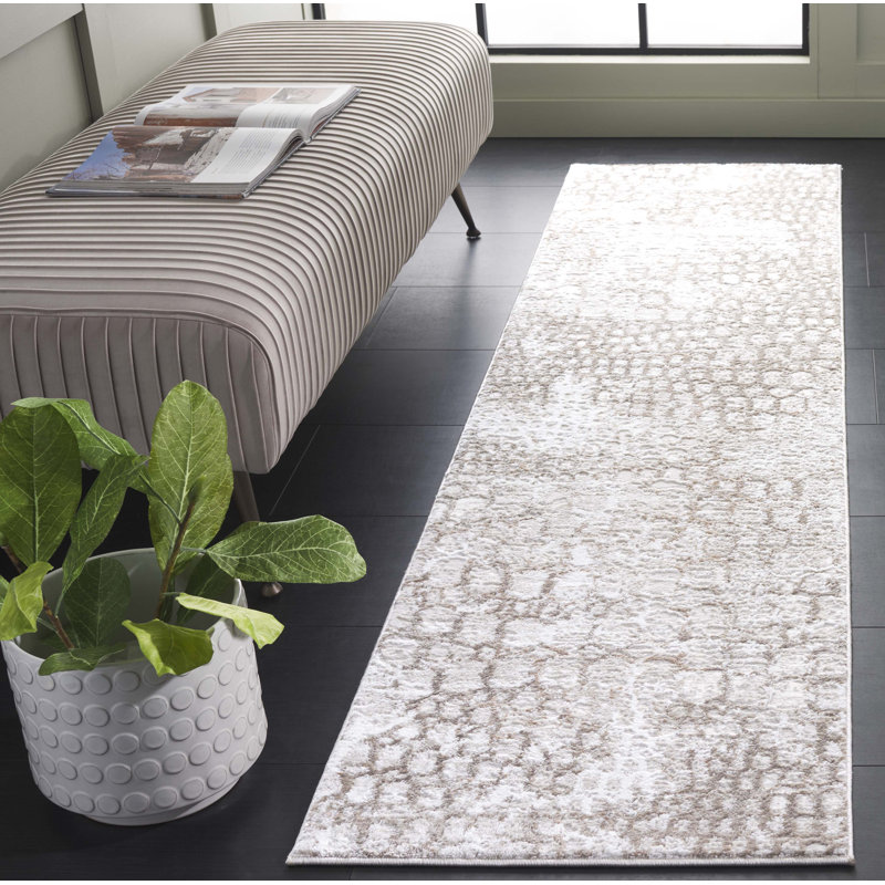 Prader Performance Abstract Rug, Runner 2' x 8'