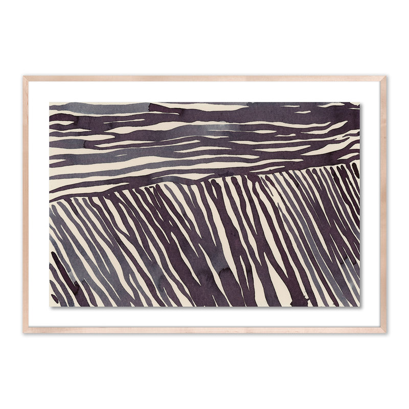 « night field 5 », reproduction encadrée, H 34 po x l 48 po x P 2,5 po, Naturel