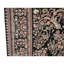 Tapis noir / blanc / rose noué à la main de haute qualité