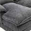 Canapés modulaires modernes en forme de U, pour le salon, durables et confortables | Boucle | Gris