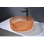 Lavabo de salle de bain rond en verre texturé 16 po Scotch - Collection Timeless-128042367-90991014