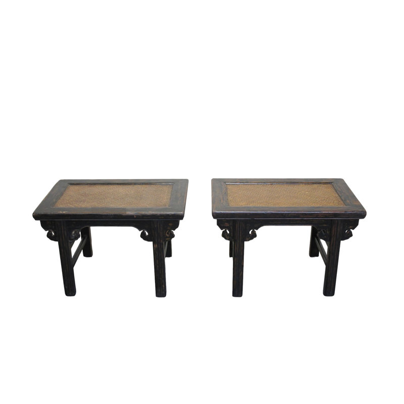 Pair of 19th Century Elm Side Tables