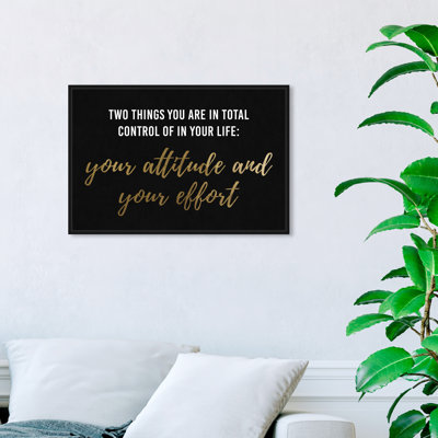 «Attitude and Effort», reproduction d'art sur toile