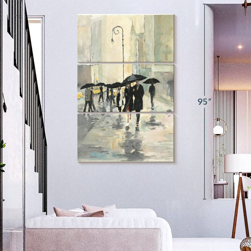 Sireci In The Rain I, 74" H x 48" W