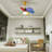 31" Ceiling Fan with Light and Remote Control, Colorful Ceiling Fan with Reversible Blades, 6 Speeds-100219584-100219585