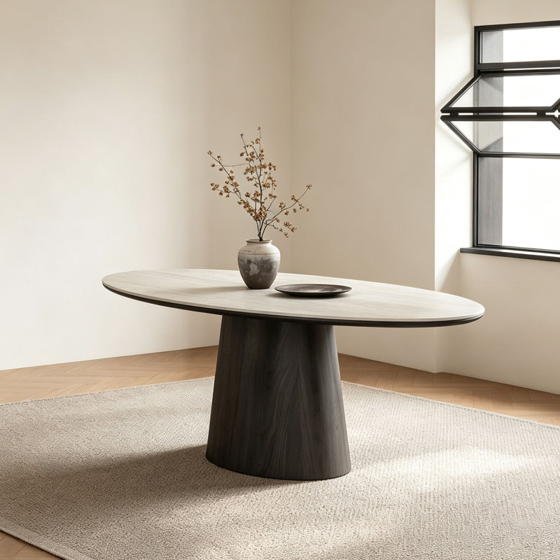 Table de salle à manger Mid-Century, H 29,5 po x l 70,9 po x P 35,4 po