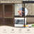 12 pi. L 8 pi. D Solarium mural en aluminium