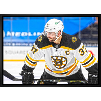 Patrice Bergeron Boston Bruins, toile encadrée 20 x 29