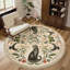 Tapis floral et chat lavable pour salle de bain, salon et chambre à coucher-1848706133-1848706137