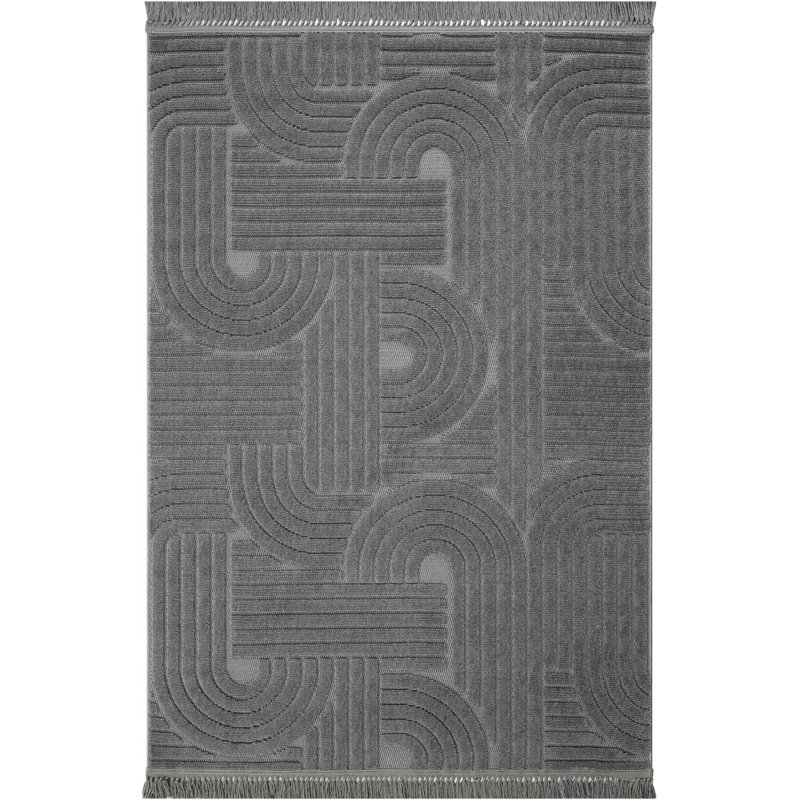 Risby Geometric Machine Made Indoor / Outdoor Area Rug, Rectangle 200 x 300cm