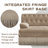U-shaped, breathable, comfortable fringe-trimmed sofa-128969672-128969669