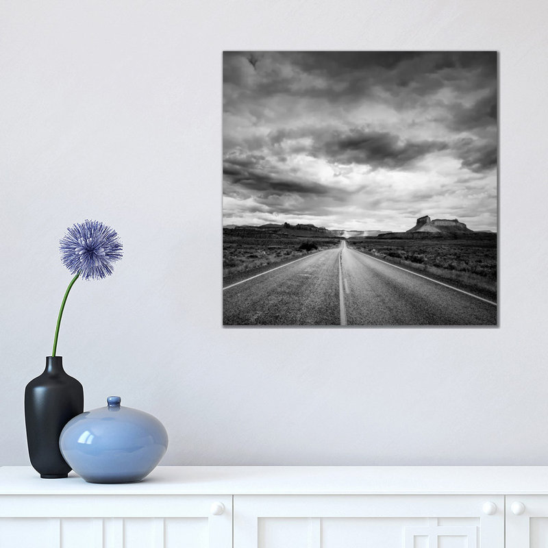 Long Stretch Of Road #2 by Dan Ballard - Wrapped Canvas Painting, 45.72 cm H x 45.72 cm W x 3.175 cm D