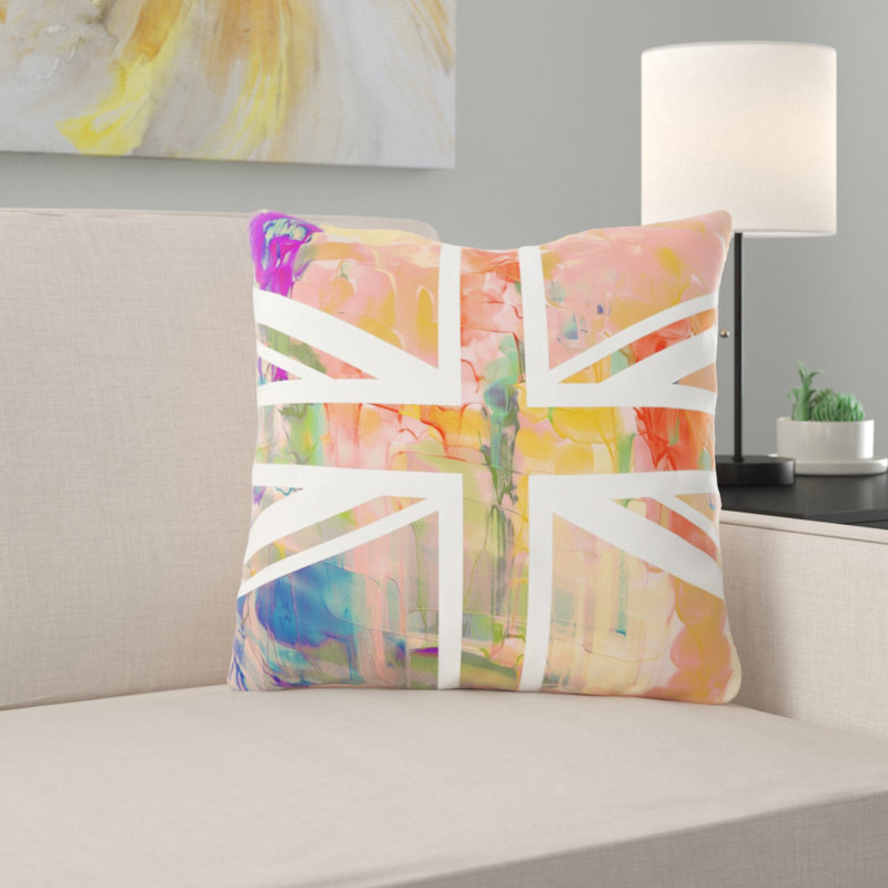 Housse de coussin d'extérieur carré Borland, Microsuède, Intérieur