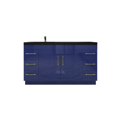 Campea 60'' Single Bathroom Vanity with Plastic Top