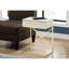 Table d'appoint en marbre beige avec piétement en métal doré et compartiment de rangement, meuble de salon contemporain, plateau spacieux, tiroir inclus