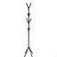Coat Rack, Hall Tree, Free Standing, 8 Hooks, Entryway, 70"h, Bedroom, Black Metal, Contemporary, Modern