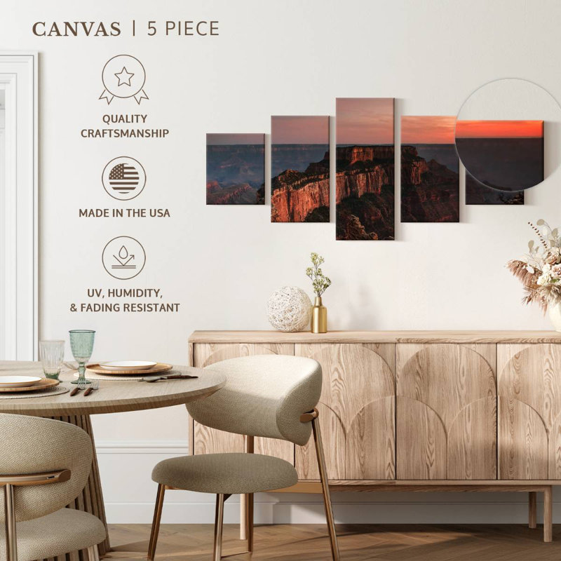 Grand Canyon Dramatic Sunset, 24" H x 55" W