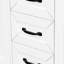 Base de meuble-lavabo blanc de 36 po seulement. Armoire à tiroirs pour le rangement. Bois massif et design moderne. Autoportante. Base requise pour l'assemblage. Meubles en caoutchouc.-1325667154