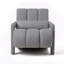Chaise d'appoint moderne rembourrée, tissu en lin confortable avec coussin