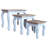 Nesting Table Set 3 Pieces Solid Mahogany Wood