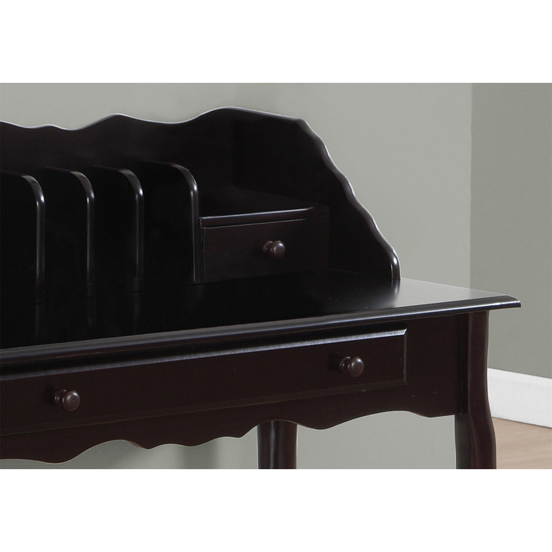 Bureau d'ordinateur traditionnel, Cerisier foncé