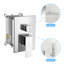 Pomme de douche double - Système de douche carré mural de 10 pouces avec valve brute-122404625