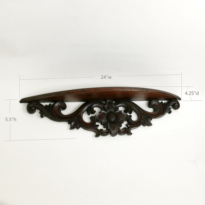 Tablette d'appoint Doby, Brun
