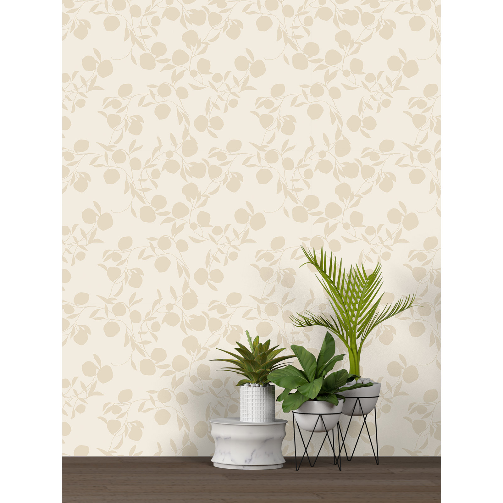 Keller Floral Wallpaper, Neutral