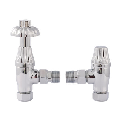 2 Piece Thermostatic Radiator Valve Set