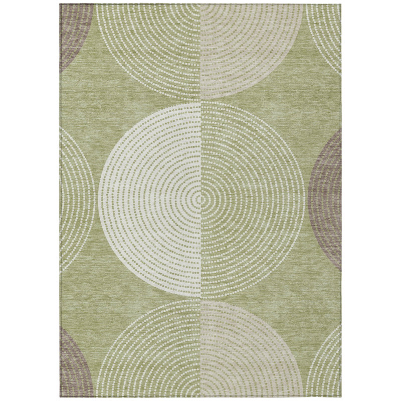 Machine Washable Indoor/Outdoor Howle ACN2281 Geometric Rug, Rectangle 10' x 14'